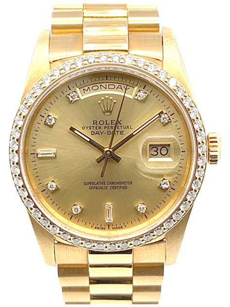 rolex president 18238 crystal thickness|rolex diamond dial.